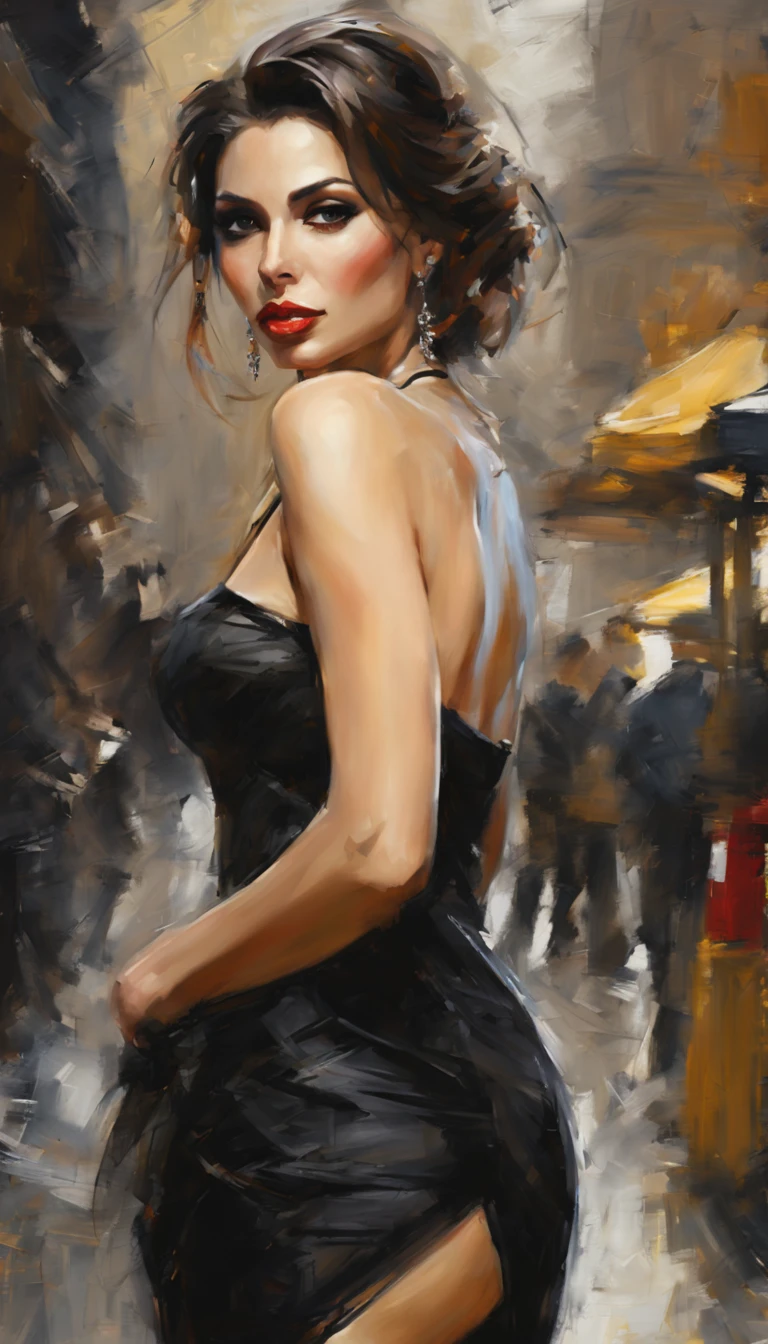 Very beautiful woman in art style : Andrew Atroshenko / abbe bi style -  SeaArt AI