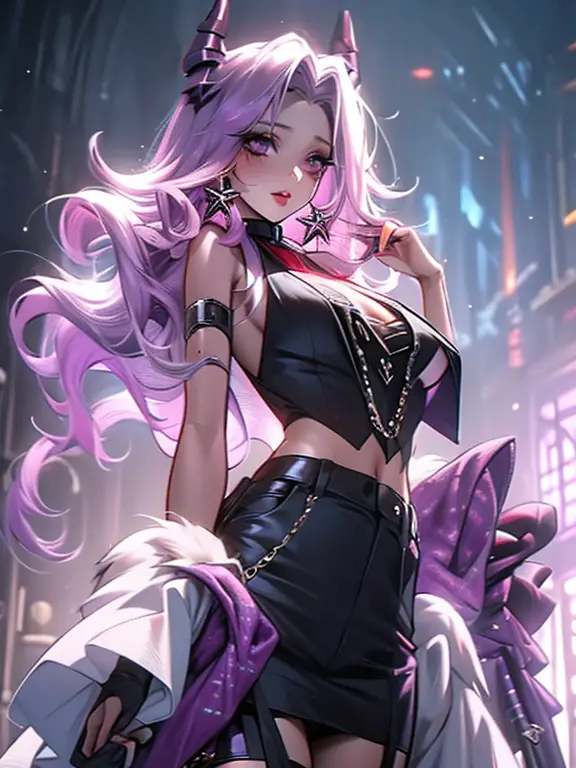 Vampire Queen Purple Eyes Silver Long Hair