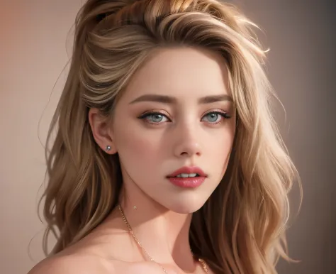 fashion model 25 years old, Amber Heard,  [[[[chest]]]],  [[[[shoulders]]]], perfect eyes, perfect iris, perfect lips, perfect t...