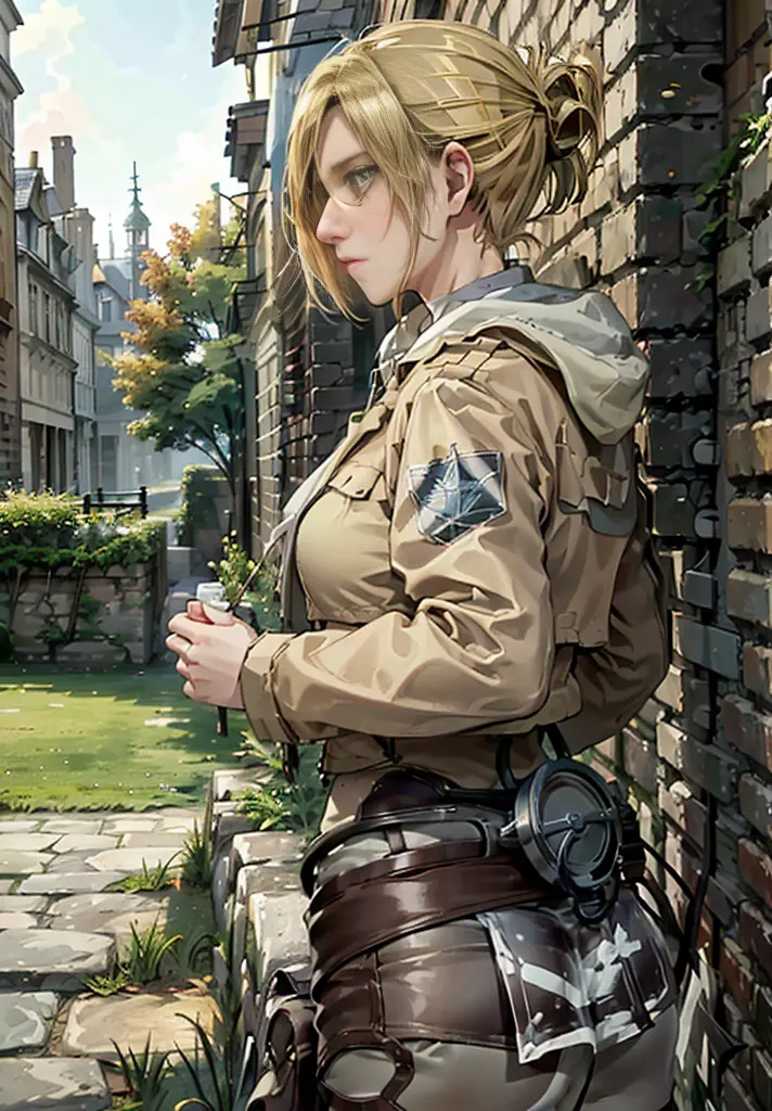 ((annie leonhart)),((velocity)),((Women stand)),Embarrassed,velocity,((classic city)),((One Woman)),her butt facing screen,fullb...