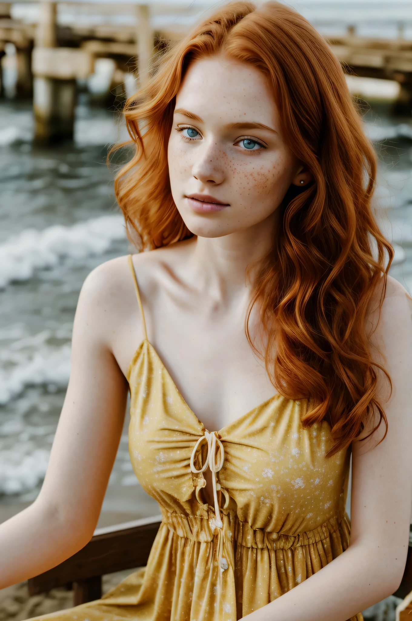 1girl In Age19 Solo Aesthetic Artwork Irish Redhead Seaart Ai