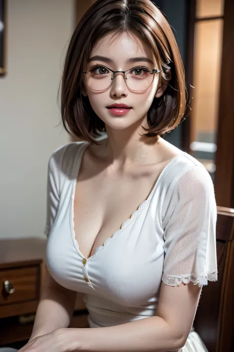 ((The Ultimate Beautiful Japan Married Woman))、Mature、Beautiful facial featureig eyes:1.3), Detailed lips, inely detailed beautiful eyes, Double eyelids, long eyeslashes、(Very small breasts), (Curve), (grin), cparted lipeautiful teeth alignment), red blush...