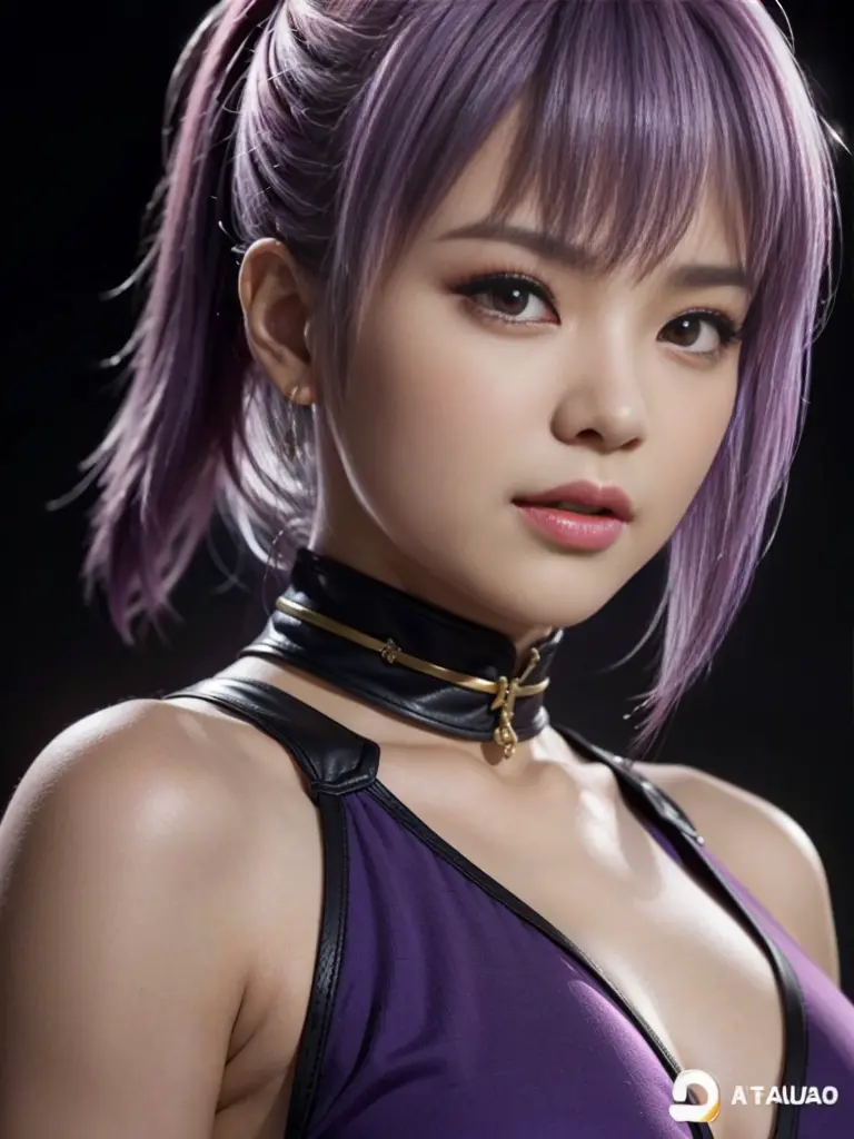 "ayane" (best quality,ultra-detalhado,realistic:1.37), retrato, detailed eyes and facial features, textura de pele delicada e su...