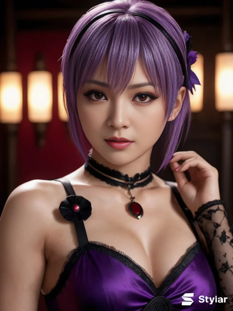 "AYANE" (best quality,ultra-detalhado,Realistic:1.37), retrato, Detailed eyes and facial features, textura de pele delicada e suave, Corpo Perfeito, textura ultra realista, maquiagem perfeita, maquiagem vermelha nos olhos, batom vermelho,  expression serious, cores vivas, maquiagem vermelha em volta dos olhos, cores vivas, olhos vermelhos, maquiagem vermelha nos olhos