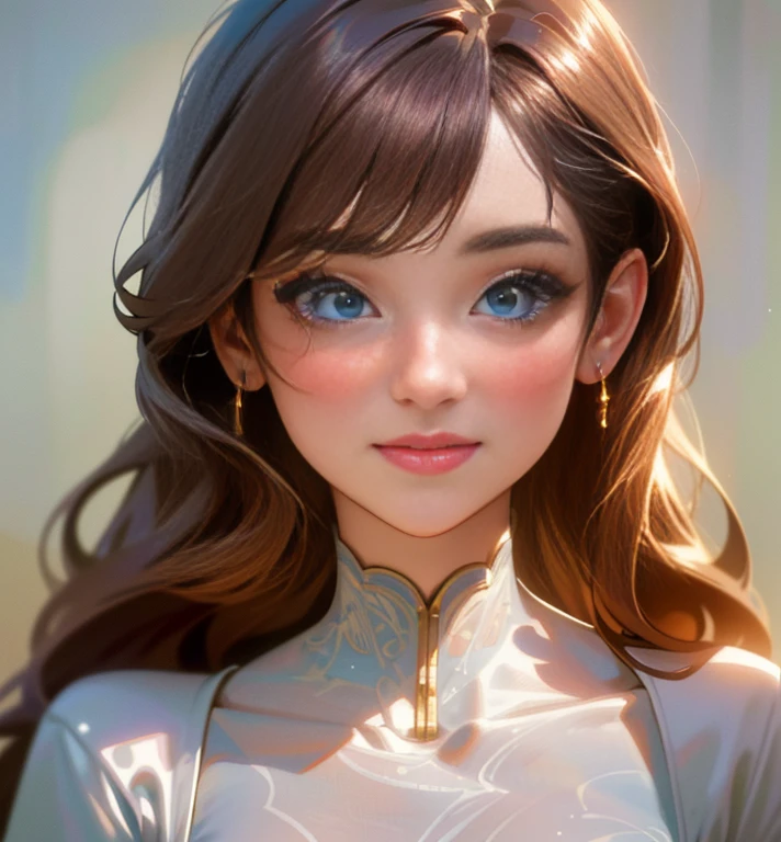 (best quality,4k,8k,highres,masterpiece:1.2),ultra-detailed,(realistic,photorealistic,photo-realistic:1.37),beautiful face, detailed eyes, detailed lips, long eyelashes, cute girl, youthful appearance, charming smile, perfect complexion, rosy cheeks, silky smooth hair, stylish hairstyle, fashionable lingerie, confident pose, natural lighting, soft and warm colors.