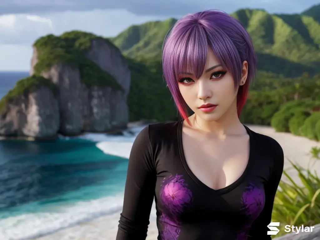 "AYANE" (best quality,ultra-detalhado,Realistic:1.37), retrato, Detailed eyes and facial features, textura de pele delicada e su...