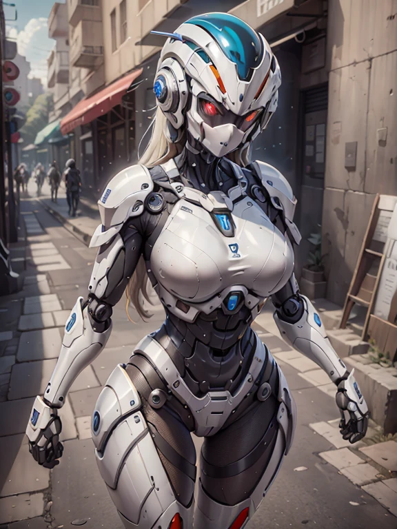 ((fille robot, mecha)), yeux pétillants,, visage délicat, armure cassée, mechanical aura, mechanical arm, Cheveux gris, cheveux longs, poupée sexuelle en céramique, lacune dans la coxa, mama grande, mamelon dur. fond cybernétique, très bonne ville, lumière du jour, (translucide, Peau réfléchissante), 8k, Meilleure qualité, ultra-détaillé, (surréalisme: 1.4),