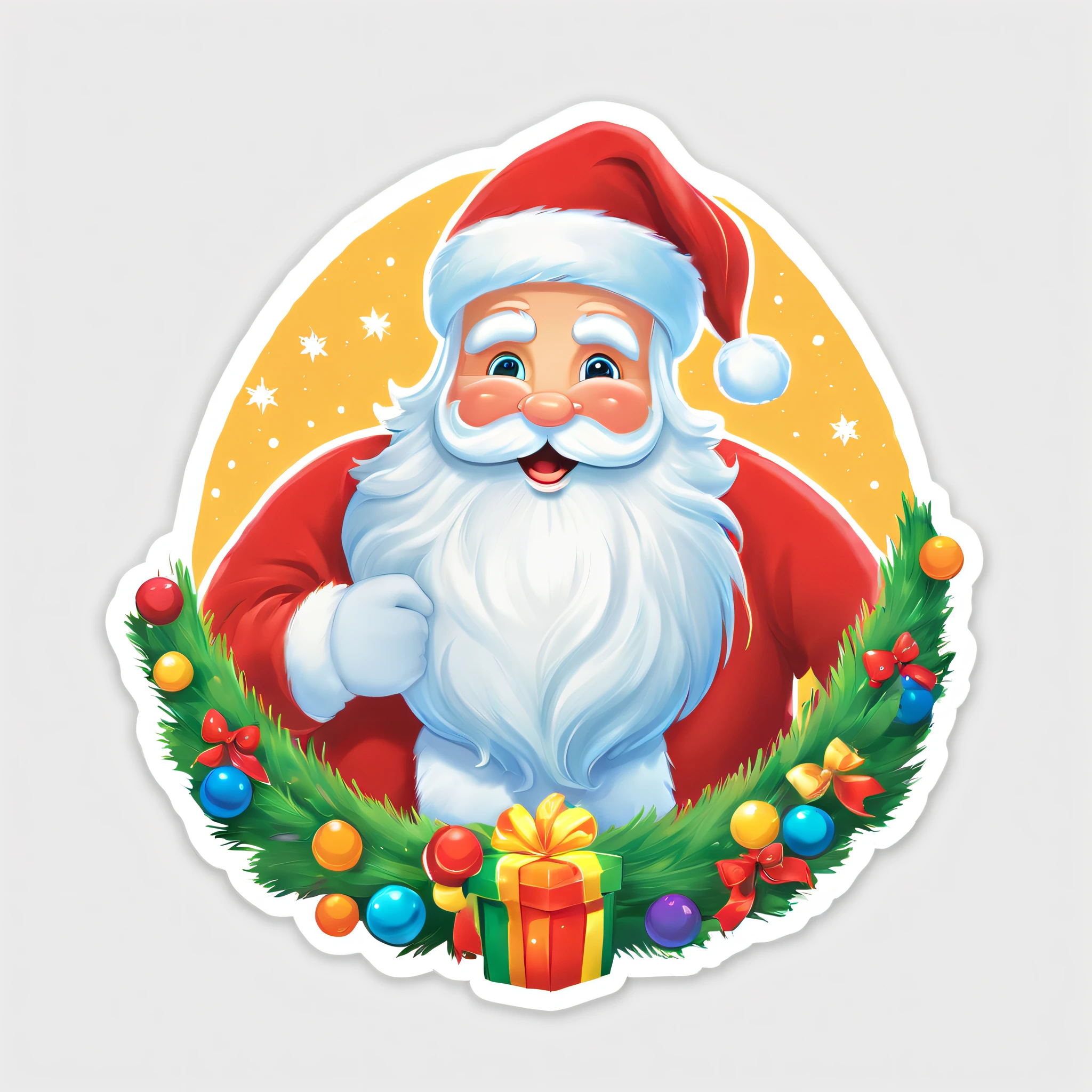 1224) Christmas Stickers created with SeaArt AI