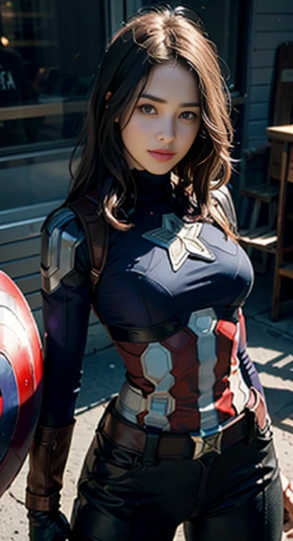 Female Captain America Cosplay Porn - Captain America, the woman raped by Thanosã€Show off your breasts - SeaArt AI