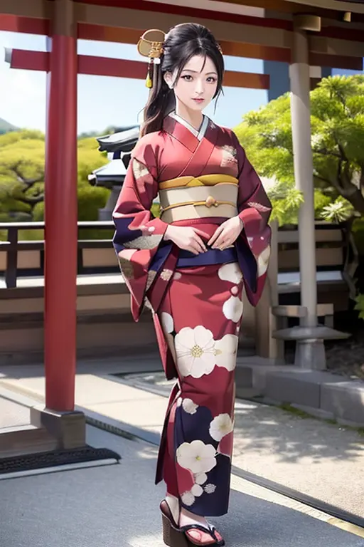 (((New Year's scenery of Japan))), (((SFW))), 8K, ((masutepiece)),(((top-quality))),((Ultra-detailed)),((((Realistic)))), Photor...