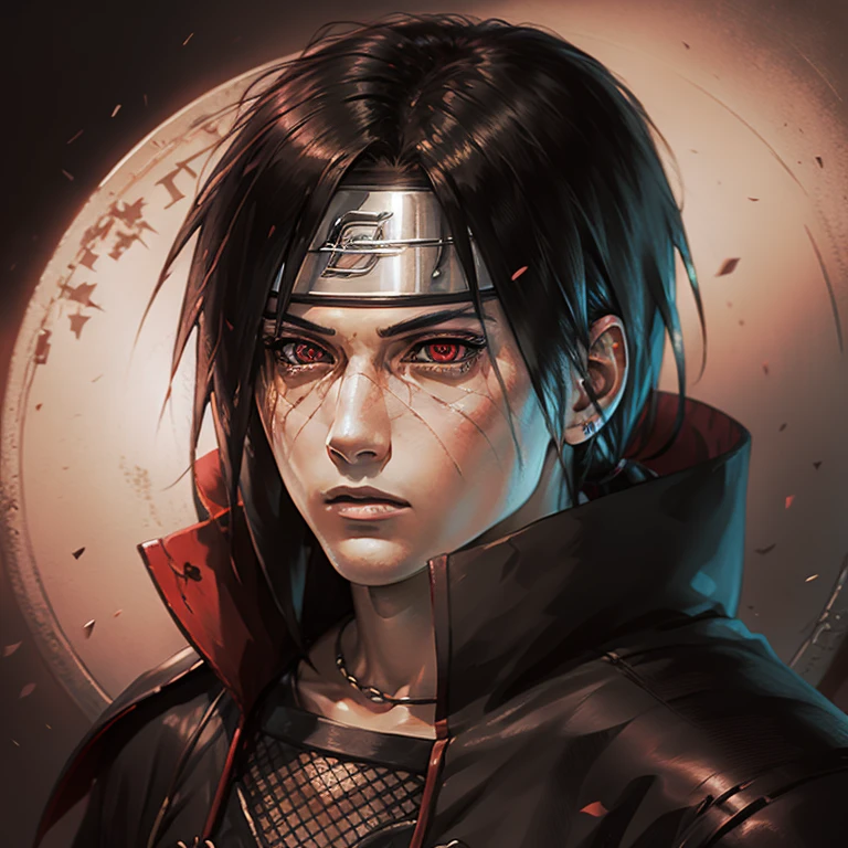 nur Gesicht, gut detailliert, Abenteuerlicher Itachi, Itachi überzeugt