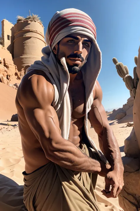 faaris azura, arabic, arab, thobe, keffiyeh, faaris azura, model, turban, desert, UAE, long distance