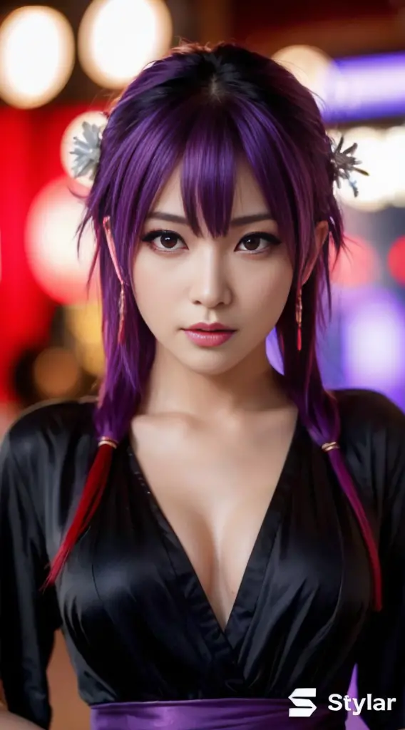 "AYANE FACE" (best quality,ultra-detalhado,Realistic:1.37), retrato, Detailed eyes and facial features, textura de pele delicada...