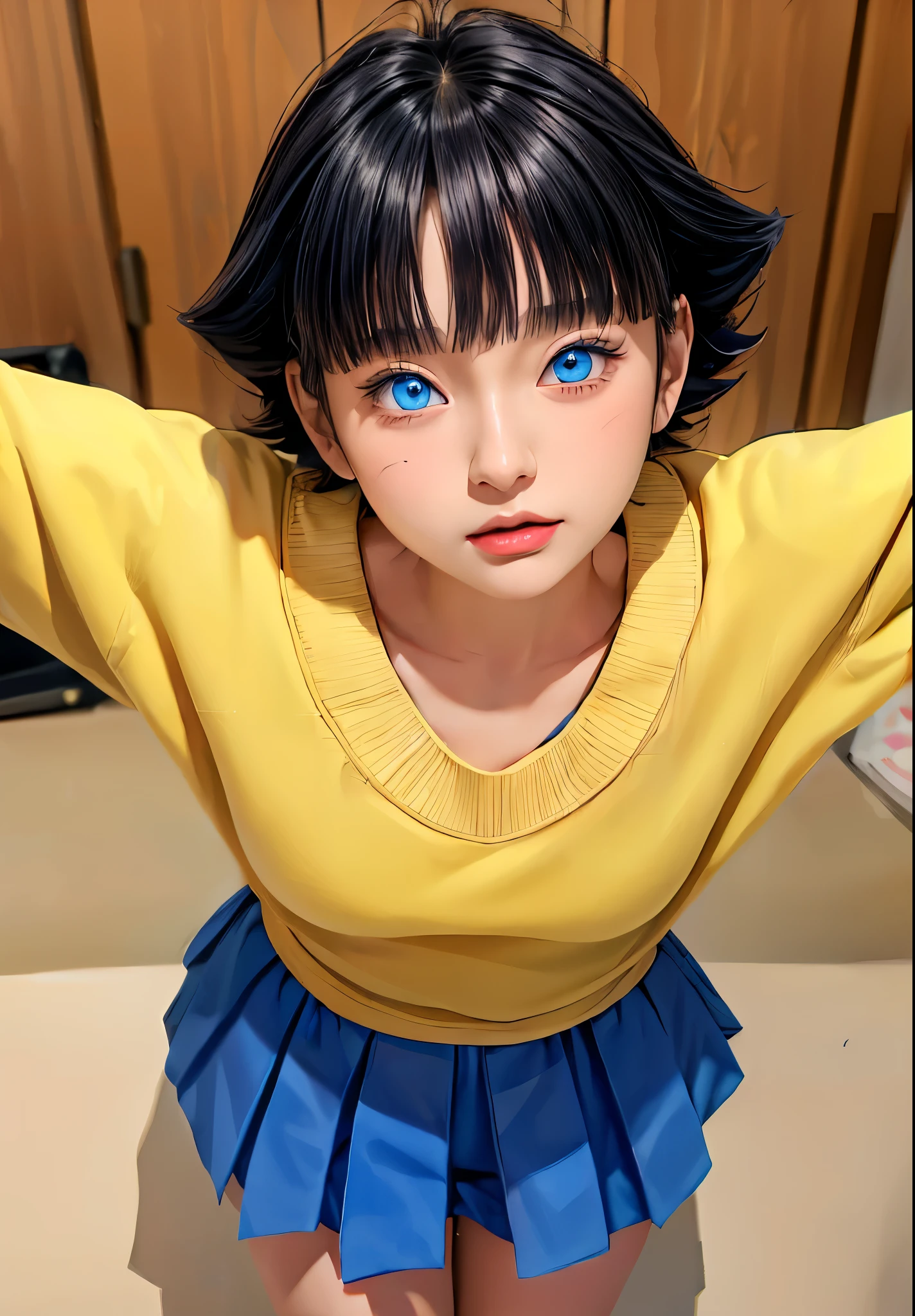 Transforma cada trabalho fotográfico em arte ,de uma mulher com longos cabelos pretos e uma camisa rosa, ela tem uma expressão distante, anime semi-realista, em estilo anime, estilo anime semi-realista, ela tem cabelo preto, no estilo anime, (olhos azuis:1.3), franja romba ,Uzumaki Himawari ,imagens realistas com detalhes de ultra alta qualidade Restauração HD ,Ai,filtro ,Super Detalhe clothes ,elimina para melhorar a qualidade das imagens ,Melhor anime realista ,1 garota ,Obra de arte ,from de uma mulher com longos cabelos pretos e uma camisa rosa, ela tem uma expressão distante, anime semi-realista, em estilo anime, estilo anime semi-realista, ela tem cabelo preto, no estilo anime, (olhos azuis:1.3), franja romba ,detalhe de qualidade ,personagem perfeito ao vivo real , fotos altamente detalhadas reais ,anime de realista ,realismo fotográfico , Super Detalhe ,olhos fofos , detalhe do cabelo ,Qualidade ultra-alta ,Resolução HD ,