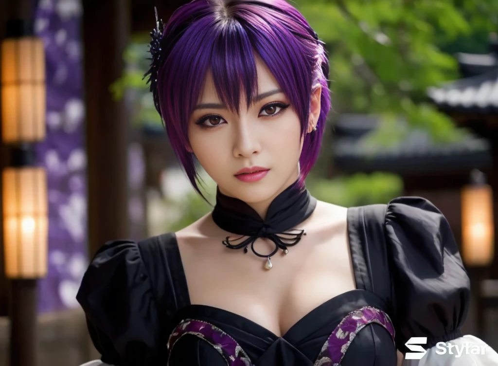 "AYANE FACE" (best quality,ultra-detalhado,Realistic:1.37), retrato, Detailed eyes and facial features, textura de pele delicada e suave, Corpo Perfeito, textura ultra realista, maquiagem perfeita, maquiagem vermelha nos olhos, batom vermelho,  expression serious, cores vivas, maquiagem vermelha em volta dos olhos, cores vivas, olhos vermelhos, maquiagem vermelha nos olhos