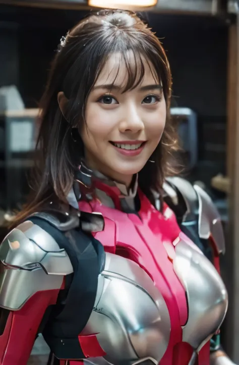 pink power range lemele、Realistic, shiny dark pink and white suit、Power Rangers Bodysuit、professional photo japanese model,fleshy body, A smile、Colossal tits、A dark-haired、Sweaty face、In the sauna、Emphasis on nipples、Sleeveless、Show the armpits