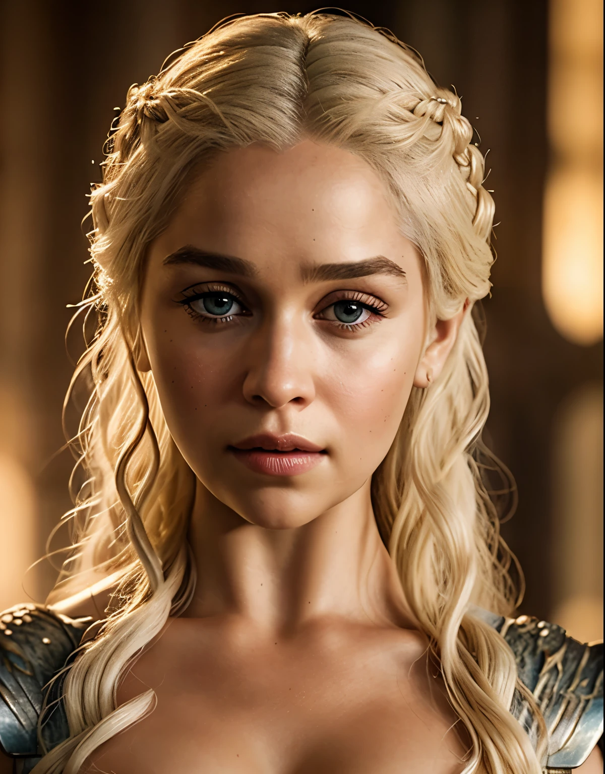 Close-up, raw photo of Daenerys Targaryen, highly detailed, arts station, smooth, sharp focus, 8k, trending on instagram, Trending on Tumblr, HDR 4K, 8k