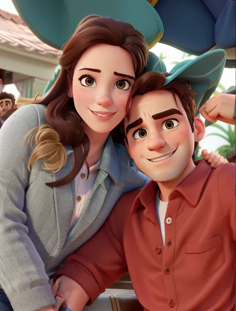 Casal feliz igual filme da Disney amor
