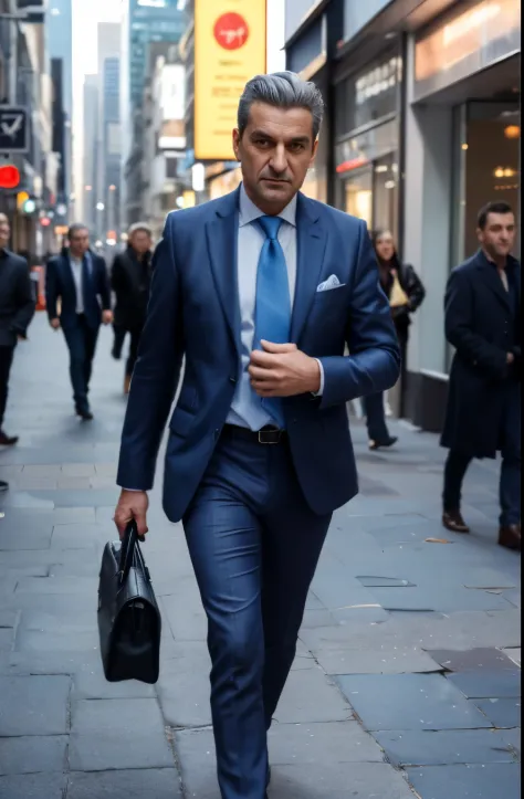 best quality,high-res,masterpiece:1.2,elegant distinguished man in a suit,fine tailored suit,fitted jacket,crisp dress shirt,stylish tie,polished leather shoes,sharp and well-groomed,middle-aged man,confident and charismatic,subtle smile,detailed facial fe...