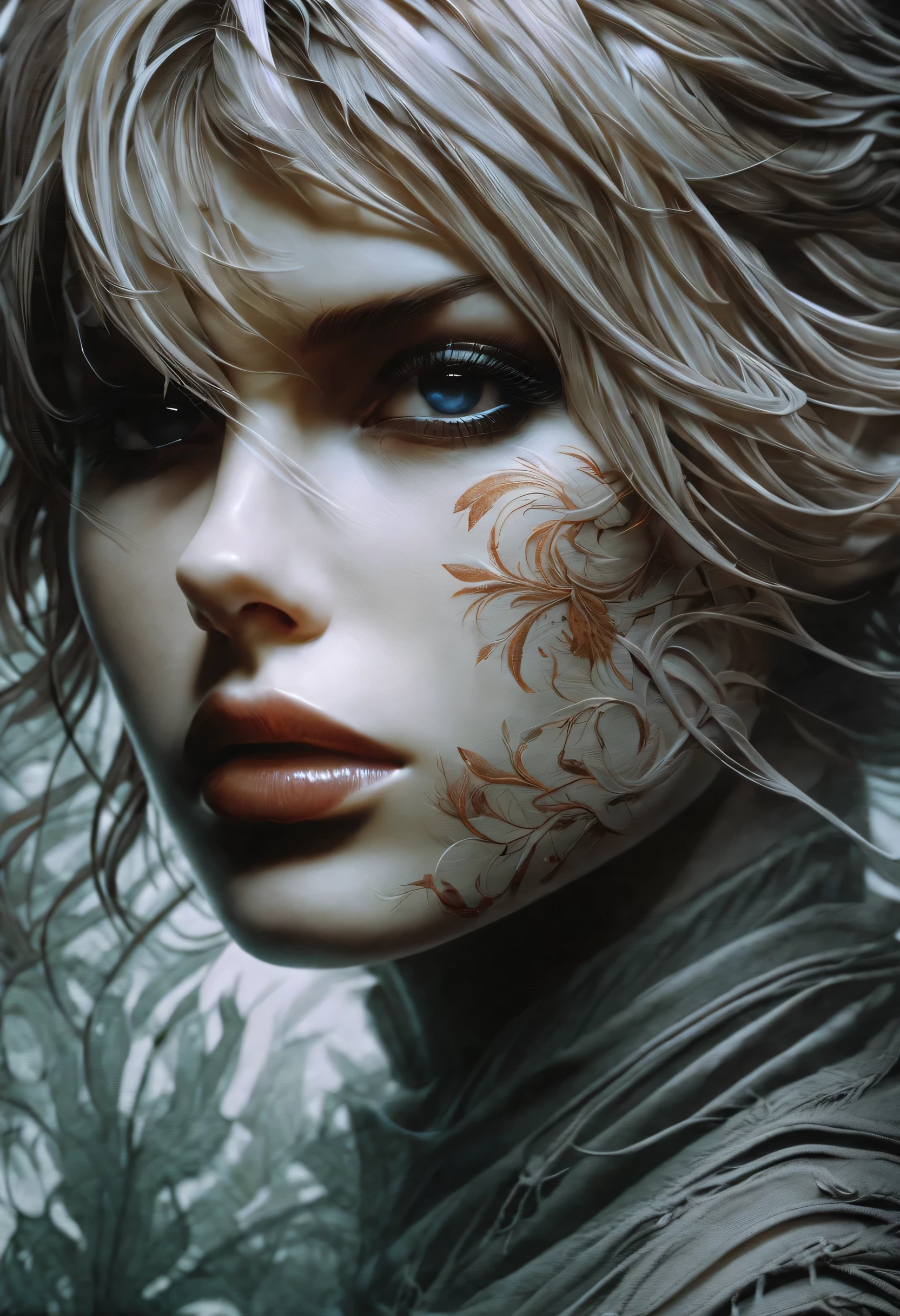 Silent Hill close up female portrait, clear sharp focus, featuring a dark and eerie atmosphere hyper realistic, 8K professional photography art, photorealistic masterpiece: by aaron horkey and jeremy mann: intricately detailed fluid gouache painting: by jean baptiste mongue: calligraphy: acrylic: watercolor art, detailing of objects, process colors, cinematography, luminism, masterpiece, high quality image, (((((very accurate and clear image (high detail) skin: 1.2), 8k uhd, DSLR, soft lighting, high quality, film grain, Fujifilm XT3, professional photography, natural lighting, volumetric lighting maximalist photoillustration: by marton bobzert: 8k resolution concept art intricately detailed, complex, elegant, expansive, fantastical elegant, elegant, expansive, fantastical