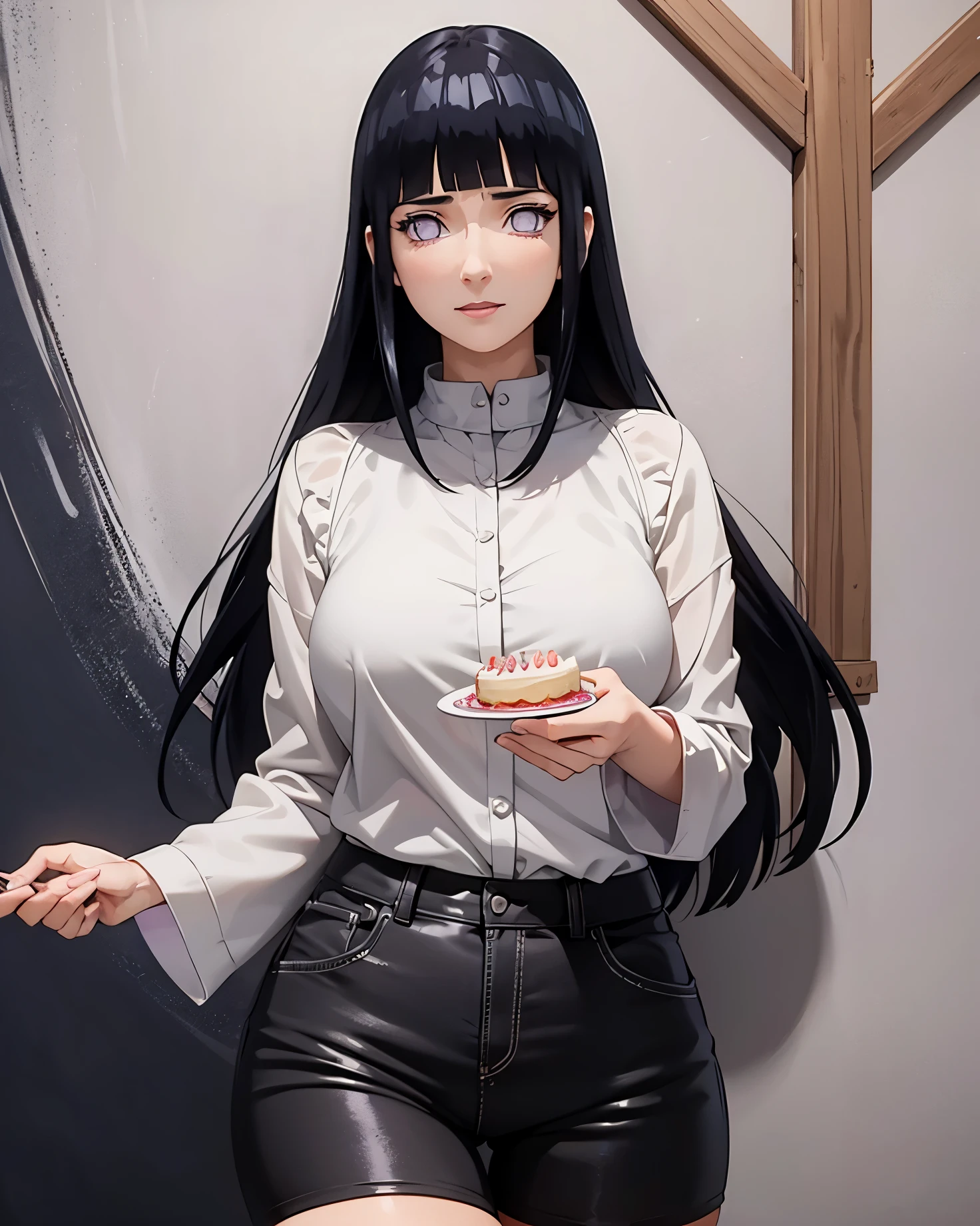 Hinata Hyuga: (Shippuden), Pretty girl (((Black tight-fitting 