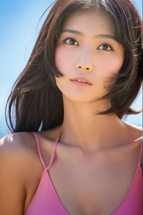(​masterpiece:1.3), (8K, Photorealsitic, Raw photography, Top image quality: 1.4), japanes, (1girl in), beauitful face, (Lifelike face), (A dark-haired, short-hair:1.3), Beautiful hairstyle, Realistic eyes, Beautiful eyes, (real looking skin), Beautiful sk...