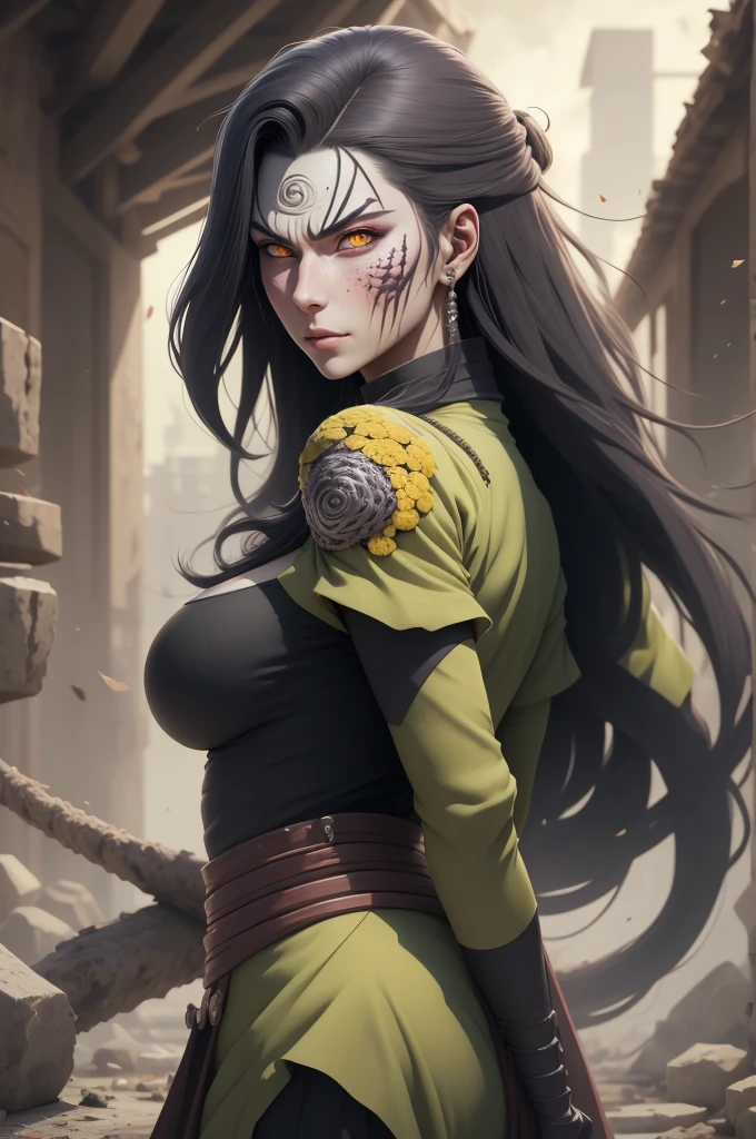 {-erro_de_anatomia:1.0} estilo anime, Masterpiece, absurdities, Orochimaru\(Naruto\), 1girl Solo, Mature woman, Oversized shirt with broad shoulders, Perfect composition, Detailed lips, large breasts, Beautiful face, body proportion, Blush, Long hair, yellow eyes, Soft gauze, Super realistic, Detailed, photo shoot, Realistic faces and bodies,
masterpiece, best quality, best illustration, hyper detailed, 1 girl, solo, glamorous, blushing, whole body, backwards, looking back