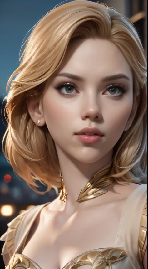 photo of Scarlett Johansson, RAW, beautiful woman, ((portrait)), ((detailed face:1.2)), ((detailed facial feature, detailed skin...