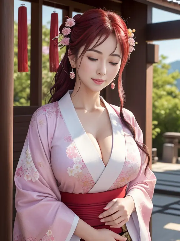 (New Year's scenery of Japan), ((In SFW)), 8K, ((masutepiece)),(((top-quality))),((Ultra-detailed)),((((Realistic)))), Photoreal...