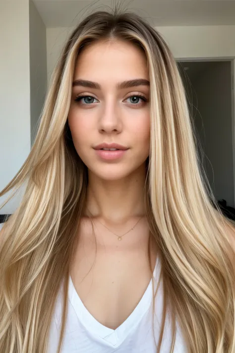 ((best quality)), ((masterpiece)), (detailed), face young beautiful blonde long hair