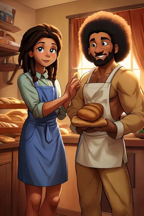 now he is a family a group making bread Baker teaching his bochen. in a furnaceBread of original artistic quality&#39;bochen  , ...