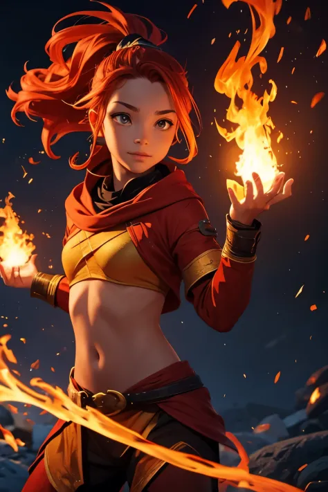 fire genasi, child