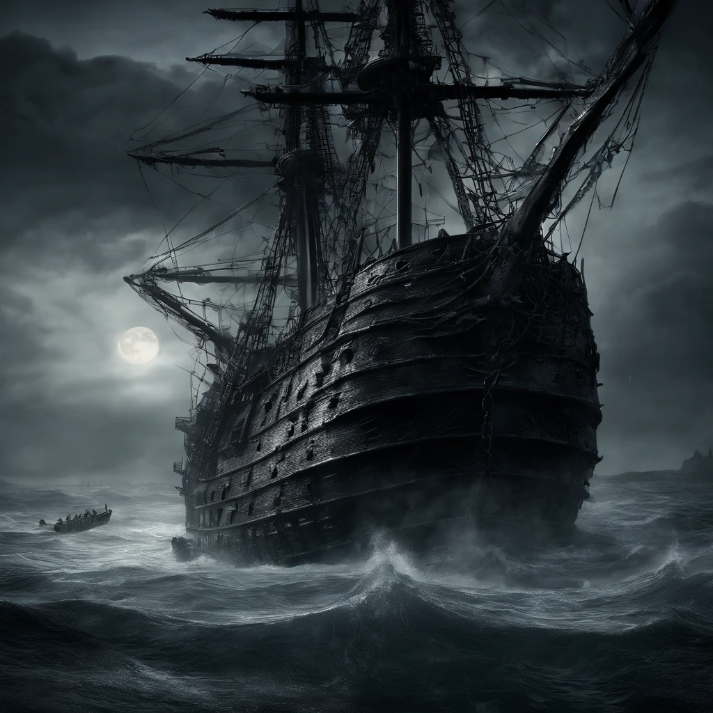 Pirate ship created with SeaArt AI