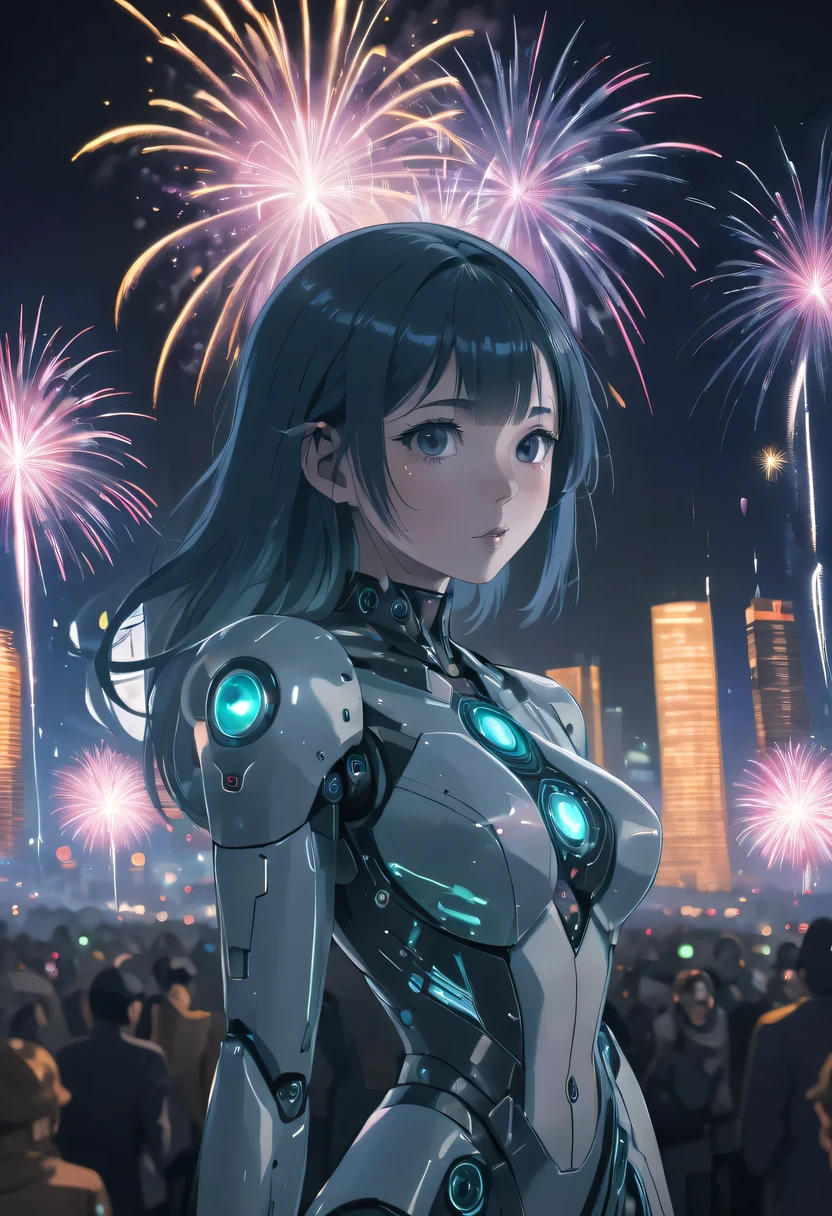 サイバー透明少女.Fireworks on 新年’s Eve 2024,(多重露光1.8),(タイトルのクローズアップ,2024:1.5),テクノポリスの背景,人工知能ニューロン,ネットワークマトリックス,新年&#39;イヴビジュアルポスター,シュールなアートスタイルの複雑なポスター,Surreal Dream 新年 Poster,Surreal Sci-fi 新年&#39;夢のポスター