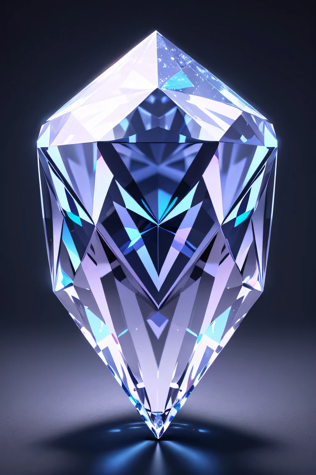 A close up of a diamond on a black background - SeaArt AI