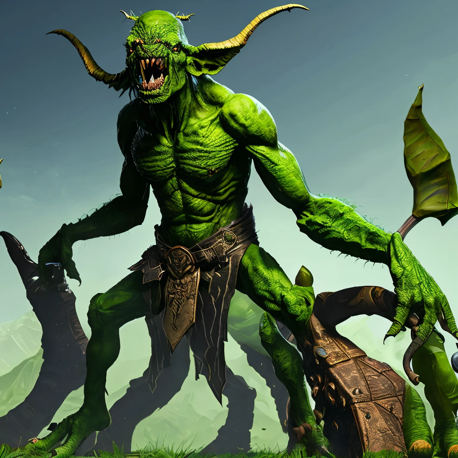 Goblin Green Skin Monster Ugli Seaart Ai 2676