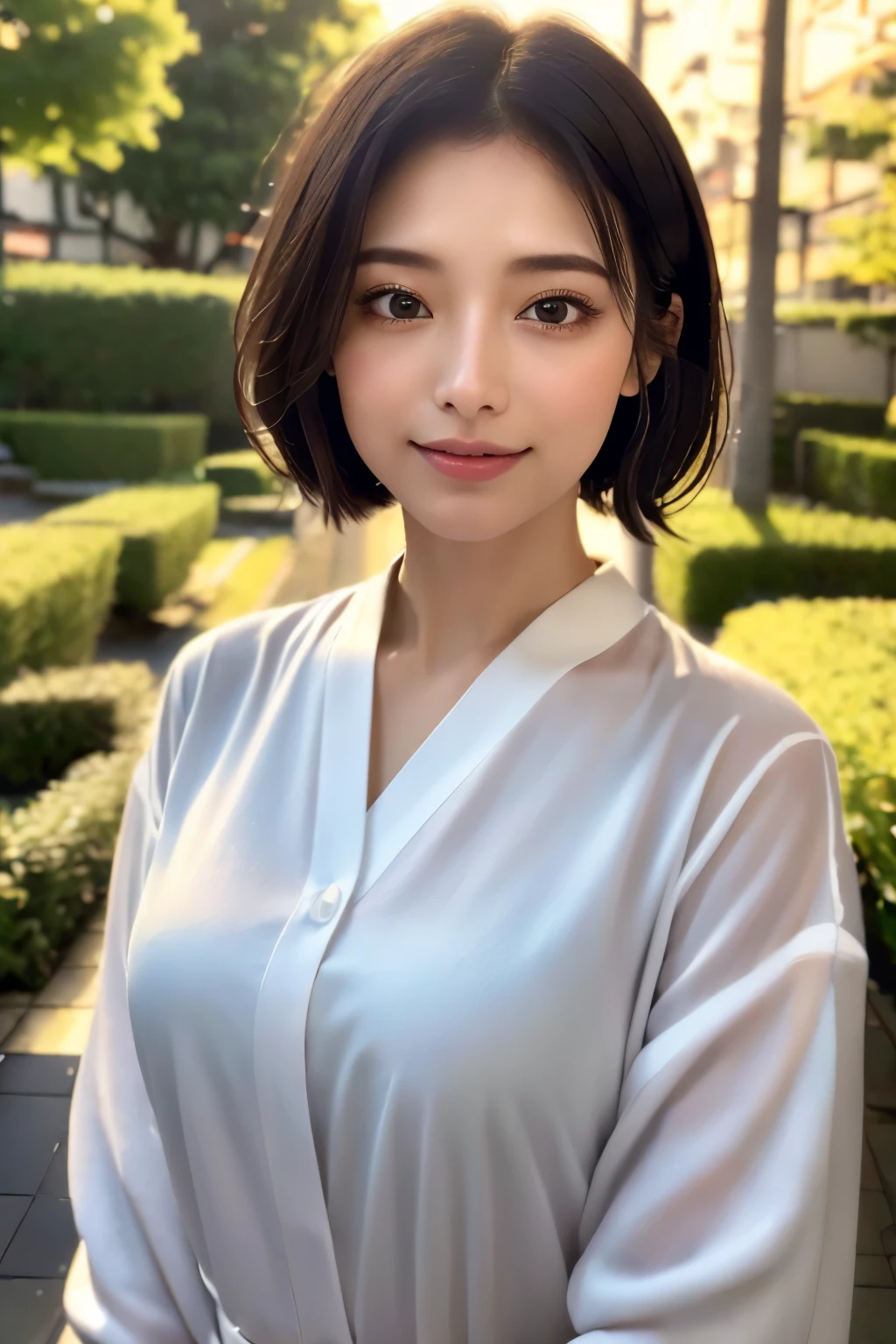 up hairstyle,Kimono,(Photorealsitic:1.4), (Top image quality:1.0), (超hight resolution:1.0), 8K, Raw photography, (​masterpiece:0.2), (pureerosface_v1:0.5)、(Best Quality Detail:1.2)、realisitic、8K UHD、hight resolution、(1girl in:1.2)、The ultra-detailliert、High quality textures、intricate detailes、detaileds、非常detailedsなCG、High quality shadows、Detail Beautiful delicate face、Detail Beautiful delicate eyes、depth of fields、Ray traching,1girl in, japanaese girl, Cute, Beautiful skin, Facing the front,Sit down, Sit upright and say thank you,Align your hands elegantly,Smile faintly The Land of Japan,Japanese garden,Luxury Japanese-style room, skyporn, Magic Hour, (Realistic:1.3), 細かくdetailedsなプッシー, quality, (masutepiece:1.2), (Photorealsiticです:1.2), (Best Quality), (Intricate details), Dramatic, Ray tracing, photograph, +Lola