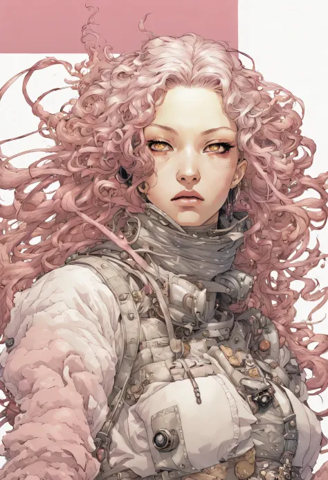 v5lcn, comic laemmle, by katsuya terada, hard disk, manga, show avatar, (albino girl with smokey eyes who is lethargic and sleep...