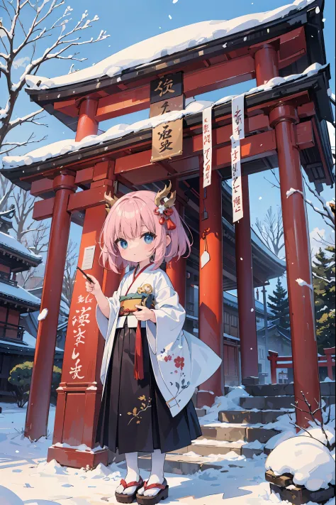 absurd, absolute resolution, incredibly absurd, super high quality, super detailed, official art, unity 8k wall, masterpiece
BREAK
Subject: First visit to a shrine
Subtitle: Tatsumi-chan (anthropomorphic chibi character), chibi, cute, Meiji Shrine

BREAK
"...