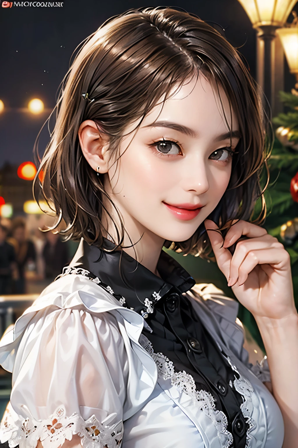 143
(a 20 yo woman), (A hyper-realistic), (high-level image quality), ((beautiful hairstyle 46)), ((short-hair:1.46)), (kindly smile), (breasted:1.1), (lipsticks)