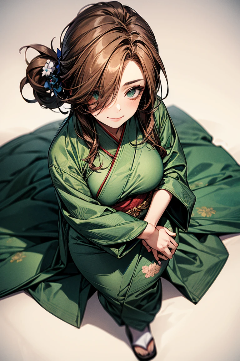 (تحفة, أفضل جودة), (دقة عالية جدًا, صورة خام 8K, صور واقعية:1.5, تظليل النسيج, نغمات ناعمة, مخطط رفيع), araffe امرأة ناضجة in a kimono, الجلوس على السرير مع معانقة دمية دب, (يرتدون أردية حريرية خضراء داكنة), (هانفو باللون الأخضر الداكن:1.2), (يرتدي الكيمونو الياباني:1.2, اليابانية التقليدية, ملابس يابانية), (ملابس يوكاتا الأنيقة, طباعة الزهور على الملابس), يرتدي هاوري, (امرأة ناضجة, جبهة مورو:1.5, 28 سنه, وحيد), (ثدي كبير, ترهل الثدي, كبير , الخصر الضيق, كبير ass, أجساد متعرجة), (الشعر المتوسط, شعر فوق عين واحدة, شعر غير متماثل, نصف شعر مرفوع), (التلاميذ مشرق, عيون مفصلة, وجه مفصل عالي), اندفاع العين, (يبتسم, بالخجل), (انظر اسفل:1.3), (الزاوية الديناميكية, من اعلى), (التشريح الصحيح:1.5, الأيدي الصحيحة), (النسبة المثالية لنسب الجسم),