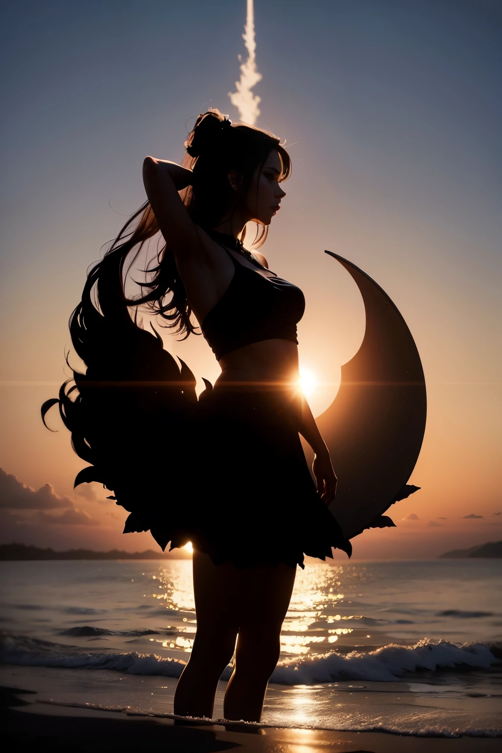 Silhouette , goddess