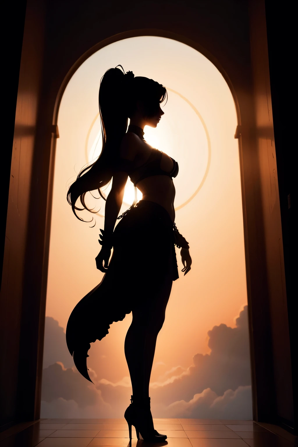 Silhouette , goddess