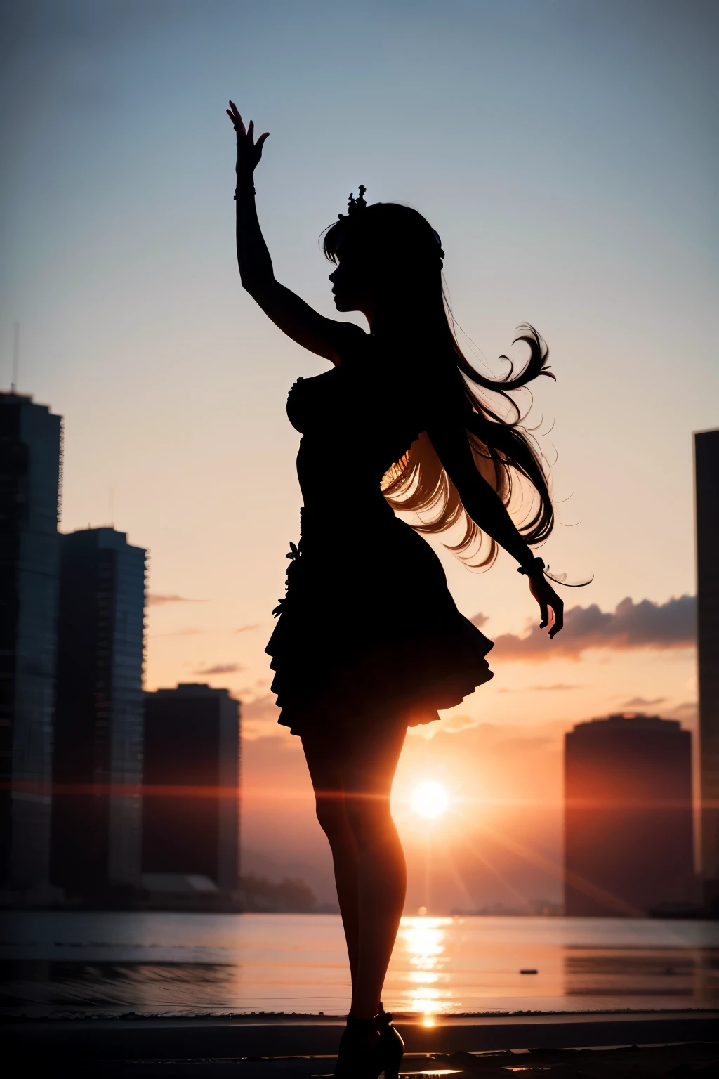 Silhouette , goddess