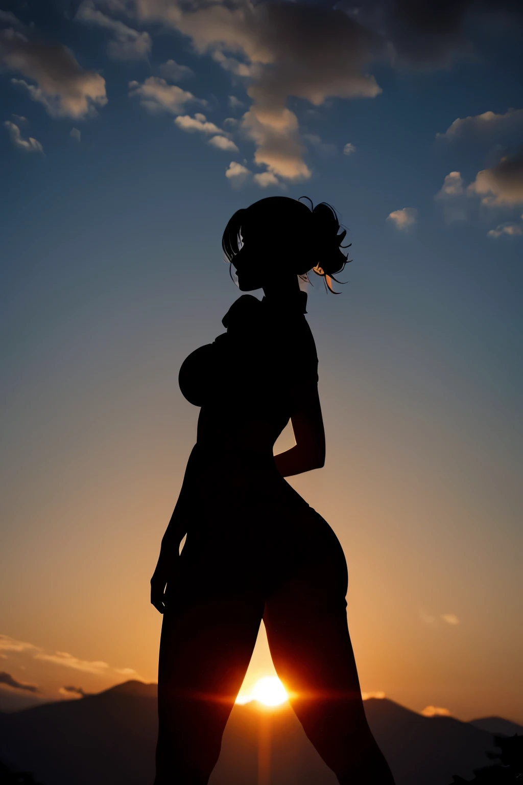 Silhouette , goddess