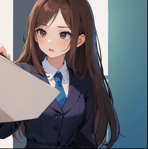 the background is office、walls