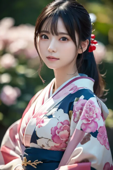 (Kimono)、((35 year old))、randome pose、(top-quality,​masterpiece:1.3,超A high resolution,),(ultra-detailliert,Caustics),(Photoreal...