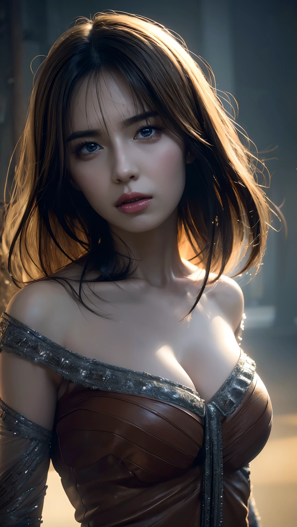 (mature:1.2) Style-Princess, (tifkeller:1.08), masterpiece, best quality, highest quality, cinematic lighting, (volumetric lighting), extremely detailed CG unity 8k wallpaper, focused, 8k wallpaper, 4k wallpaper, extremely detailed, ultra realistic, photorealistic, sharp focus, absurdres, (HDR:1.2), (high contrast), photograph, detailed and intricate, instagram, portrait, highly detailed, digital painting, artstation, concept art, smooth, sharp focus, illustration, cinematic lighting