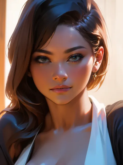 (best quality,4k,highres,masterpiece:1.2),ultra-detailed,(realistic:1.37),photorealistic, beatiful woman, sexy face, selfie, cle...