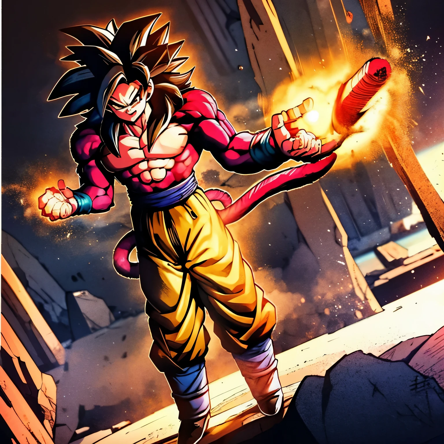 super saiyan 4 goku fondo de pantalla